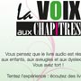 Affiche pour une association "la voix au chapitres"