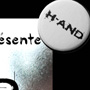 Affiche, badges et mini dossier de presse pour H-AND (Photoshop)